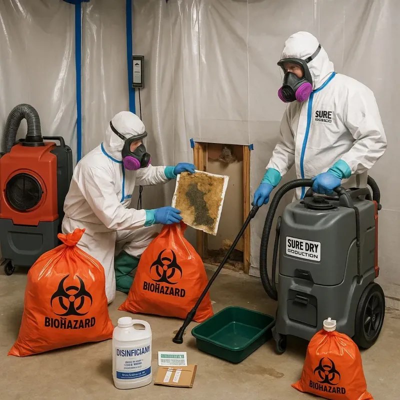 Contaminated Water Handling Protocols process in Muscoy, CA